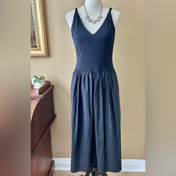 Rails Franca Jersey Sleeveless Midi Dress Black Size L NWT - Picture 4 of 14